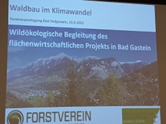 Waldbau im Klimawandel im Gebiet Bad Gastein - Fach- und Jahrestagung am 15.9.2022