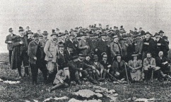 Teilnehmer an der Exkursion des Forstvereins 1907 auf der Gaisbergspitze/Salzburg